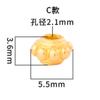 Plata esterlina S925 color oro antiguo 4mm5mm espaciador cuentas platillo volador cuenta de oro antiguo arandela de cuentas diy pulsera de juego