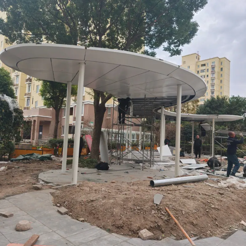 钢结构景观廊架