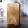 Venda por atacado papel Kraft dobrado em meio branco cartão pequeno nostálgico retro DIY cartão preto criativo cartão de saudação bronzing personalizado