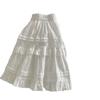 Falda de Verano de Ballet Negra y Blanca para Mujer, Falda Corta A-Line con Vuelo, Versátil, Femenina, con Paneles, Tipo Paraguas, Minifalda