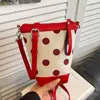 Bolso Cubo Mini de Diseño de Nicho Transfronterizo con Lunares Verano 2026 Nuevo Bolso de Almacenamiento para Viajes Diarios Bolso de Hombro Cruzado