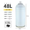 Bote de Basura Grande con Forma de Bala para Centros Comerciales, Snacks, Café, Tiendas de Té de Leche de Moda, Cubo Redondo sin Tapa de Acero Inoxidable para Cáscaras de Fruta