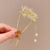Presilhas de Cabelo Exclusivas Estilo Antigo no Atacado, Presilhas de Cabelo Flor de Magnólia, Acessórios de Cabelo com Franjas, Presilhas de Cabelo em Formato de U de Alta Qualidade