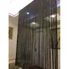 Cortina de Fio com Contas de Cristal Criptografado Cortina Divisória de Quarto Cortina de Porta de Casamento Cortina de Contas Cortina com Franjas para Sala de Estar Cortina de Decoração para Entrada de Hotel