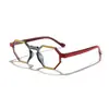 Nuevas gafas Rayan poligonales anti luz azul para hombres y mujeres, elegantes y casuales, montura simple estilo coreano para estudiantes miopes