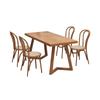 Mesa de jantar de madeira maciça moderna Yangren minimalista moderna mesa de jantar mesa de jantar restaurante comercial mesa de jantar quadrada leite loja de chá mesa de centro e cadeira combinação