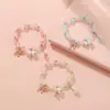 Pulsera Floral de Fresia Limón Explosión de Libro Rojo Súper Hada Blanco Verde Pulsera Floral Novia Estudiante