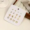 Brincos de Pino em Aço Inoxidável 316 Estilo Japonês e Coreano Conjunto Combinação Brincos de Pérola Borboleta Brincos Doces de Rosa Mulheres Transfronteiriços