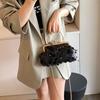 Bolso de mujer 2024, nuevo estilo, portátil, sencillo, de noche, elegante, moderno, retro, texturizado, bandolera de hombro