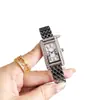 Reloj de Cuarzo para Mujer con Incrustaciones de Diamante, Correa Cuadrada de Acero con Patrón de Serpiente, Esfera Romana, Reloj de Pulsera de Cuarzo Impermeable al por Mayor