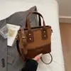 Bolso Cubo de Personalidad Casual de Nicho Moda Tendencia Retro Bolso Nuevo 2026 Nuevo Bolso Cruzado de Hombro Único para Mujer