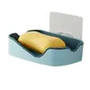 Soporte para Jabonera Baño Sin Taladro Montaje en Pared Baño Uso Doméstico Plato de Jabón Estante de Pared Almacenamiento Ventosa