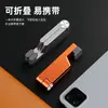 Soporte metálico para teléfono móvil, aleación de aluminio, portátil, plegable, adecuado para tabletas de escritorio, universal, mini, compacto, gadget plegable