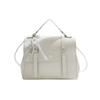 Bolso de mano vintage de gran capacidad estilo academia para mujer, primavera 2025, nuevo estilo coreano, mochila de color sólido, bolso de mensajero texturizado