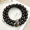 [Zodíaco] Pulseira de Mão Círculo Duplo Bodhi com Coração de Ganância Material Antigo Masculino Benmingfo Contas de Bodhi Buda Wen Pulseira para Brincar Atacado