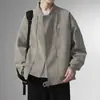 Chaqueta de cuero retro americana para hombre, nuevo estilo primavera y otoño 2026, chaqueta de gamuza de alta gama a la moda, chaqueta de béisbol