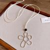 Collar de Cristal con Cuentas de Piedra Natural Girasol Cadena de Clavícula Nicho de Lujo Ligero Bohemio Vacaciones Étnico