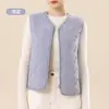 Colete de Lã Masculino Outono e Inverno Yu Zhaolin Colete Externo Espesso com Pelúcia Feminino Colete Térmico à Prova de Vento Colete Pão Masculino