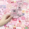 54 Pegatinas Lindas, Femeninas y Creativas en Tonos Rosa Dulce, Suaves y Adorables, para Decoración DIY de Diarios y Cuadernos, Al Por Mayor
