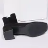 Nuevo estilo de exportación transfronteriza, botines ajustados versátiles y de moda con tacón grueso para mujer, diseño casual de moda 2026 con cremallera lateral y característica para alargar la altura