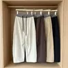2026 Novo Estilo Coreano Moda Cintura Elástica Cordão Calça Casual para Mulheres Solta Emagrecimento Versátil Calça Longa Calça de Cintura Color Block