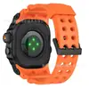 Pulseira iWatch Adequada para Pulseira Apple Watch Frogman Silicone Integrado Pulseira de Metal para Relógio Sensação de Alto Padrão AppleWatch