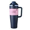 Taza Termo de Acero Inoxidable 304 Transfronteriza Gran Capacidad 40oz Asa Taza de Hielo Portátil para Coche Taza de Coche con Popote