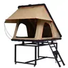 Tienda de Techo Rígida Triangular, Toldo Trasero Integrado Tipo Ala, Toldo Impermeable en Puerta Frontal, Tienda de Exterior con Protección Multicapa