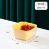 Cesta de Drenaje Engrosada de Doble Capa para Hogar, Cocina, Sala de Estar, Cesta de Drenaje de Doble Capa, con Doble Asa, Resistente a Caídas, Plato para Filtrar Agua, Recipiente para Frutas