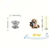 Botão de Descarga de Banheiro com Padrão de Vaca Fofo 2D Transfronteiriço Decoração de Banheiro