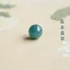 Grânulos de Jade Grau 7A Grânulos Soltos Pulseira Semente de Gelo Água Azul Feita à Mão DIY Pulseira de Jade Natural Grânulos Separados Grânulos Individuais