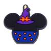 Bonito desenho animado Mickey cabeça broche bolsa de joias emblema decoração remendo DIY cola macia espinho agulha roupas acessórios