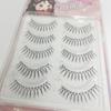 Tono de sacudida con cinco pares de pestañas postizas de fibra sintética hechas a mano naturales ojos grandes esenciales para principiantes diosa pestañas mujeres