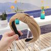 Faixa de Cabelo de Tecido Coreana para Mulheres, Acessório de Cabelo Largo e Versátil, Faixa de Cabelo Alta, Presilha de Cabelo, Faixa de Cabelo Alta