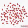 Fondo plano Super Flash Rojo de Año Nuevo Forma Especial Diamante para Uñas Vidrio Rhinestone Mixto Mini Corazón Broca para Uñas al por Mayor