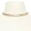 Joyería Transfronteriza Europea y Americana, Gargantilla de Cadena Corta Gruesa Geométrica, Collar Corto Casual de Moda y Versátil
