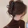 Pinza para el Cabello de Acrílico Estilo Coreano para Mujer, Pinza Tiburón de Gama Alta y Exquisita, Pasador para la Parte Posterior de la Cabeza, Accesorio para el Cabello Moderno y Versátil