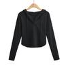 Suéter con capucha y vuelo de arco para mujer, nuevo estilo europeo y americano, otoño e invierno, W21371