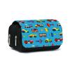 Estojo de Lápis com Capa Dupla Flip para Impressão de Carros DIY Grande Capacidade para Alunos do Ensino Fundamental e Médio Crianças Estojo de Lápis Estojo para Lápis e Material