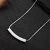 Collar de Acero Titanio Plateado con Sentido de Diseño de Lujo Ligero Ecológico para Mujer, Cadena de Clavícula Novedosa de Nicho a la Moda Ins, Combinable con Todo, Celebridad Cibernética, DIY Avanzado