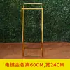 Novos Adereços de Casamento Estrutura Quadrada Geométrica de Ferro Forjado Pedestal Suporte de Flores Arranjo Floral Enfeites de Decoração de Casamento