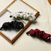 Pinza Banana Plegada de Lunares Retro Simple Versátil con un Toque de Alta Gama para Cola de Caballo, Añade Volumen a la Parte Posterior de la Cabeza, Pinza de Cabello Horizontal Accesorio para el Cabello