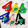 Bolsa Pequena Infantil de Dinossauro de Desenho Animado Bolsa Transversal Fofa 2024 Bolsa de Peito Moderna e da Moda para Meninos e Meninas