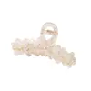 Pinza de Pelo Nueva Grande Exquisita Transfronteriza, Pinza de Pelo de Flor, Pinza de Tiburón Simple y Versátil para Recogidos, Pasador para la Parte Posterior de la Cabeza