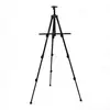 Caballete de Pintura Metálico Plegable de 4 Secciones Ajustable en Altura, Caballete Triangular para Arte, Trípode Telescópico de 4 Secciones