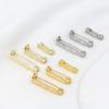 Pin Giratorio de Agujero Chapado en Cobre Oro de 18 Quilates Soporte de Broche Color Oro de 14 Quilates Conserva el Color Accesorios para Pin de Ramillete DIY B34