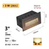 Luz de Pé Embutida LED Exterior à Prova d'Água Luz de Degrau Corredor Superfície de Degrau Escada Montada na Superfície Luz com Sensor de Pisada