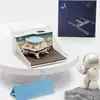 Casa de Papel Mágica Aeroespacial Notas Adhesivas 3D Adorno Plan de Exploración Lunar Artesanía de Escultura de Papel Cultural y Creativa Regalo para Niños Pequeños Productos Culturales y Creativos Aeroespaciales