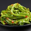 Frijoles Encurtidos Especiales de Hunan, Encurtidos Salados Listos para Comer, Guisantes de Vaca Encurtidos Apetitosos, Comida Encurtida Embotellada, Plato de la Abuela