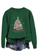 Sudadera Casual con Cuello Redondo Estampada Divertida con Letras 'Allbookedforchristmas' Venta al por Mayor en Stock en Europa y América